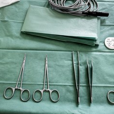 Operationsbesteck für Vasektomie (Sterilisation)