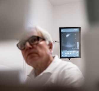 Prostata Untersuchung mit dem Ultraschall